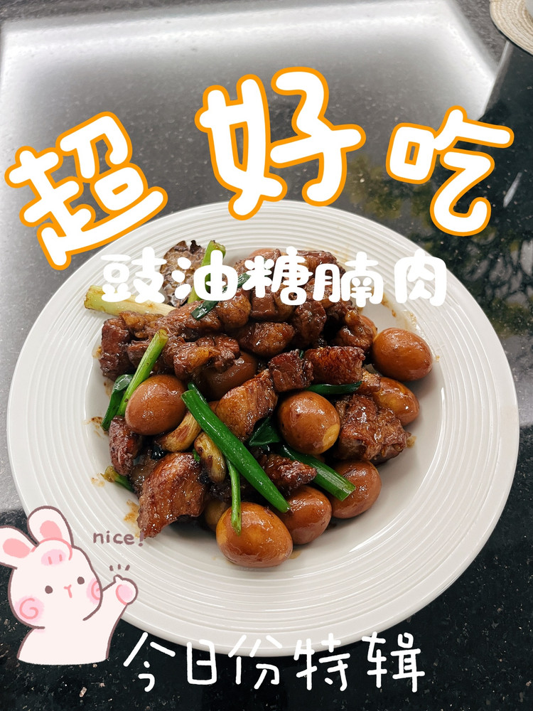 自创著名红烧肉（豉油糖腩肉）的做法