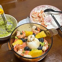 #春日露营#多巴胺轻食：大虾水果蔬菜沙拉的做法图解5