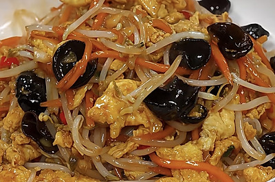 豆芽炒鸡蛋