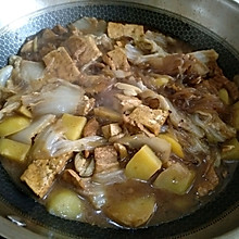 白菜猪肉豆腐炖粉条