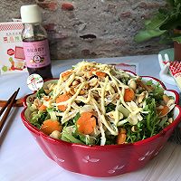 #丘比小能手料理课堂#鸡丝拌苦菊的做法图解9