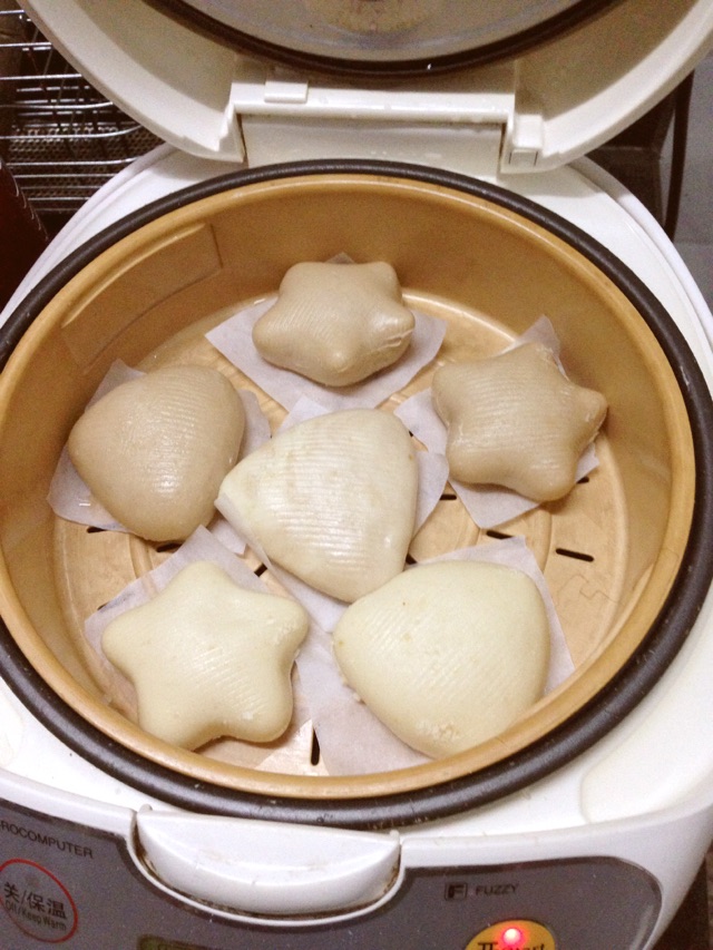 【奶香星星馒头】———草莓味#巧克力味#的做法图解11