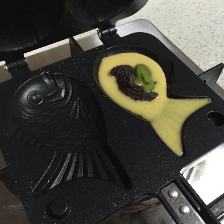 千层抹茶红豆鲷鱼烧的做法图解1