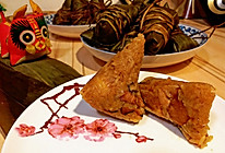 莲子花生肉粽的做法