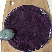 海苔紫薯肉松卷的做法图解2