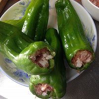 灯椒塞肉的做法图解3
