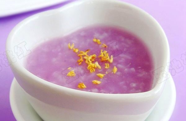 桂花紫薯粥