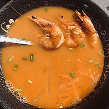 鲜虾蟹肉汤