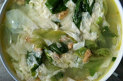 生菜豆腐皮汤
