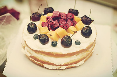 #长帝e.Bake互联网烤箱之水果裸蛋糕
