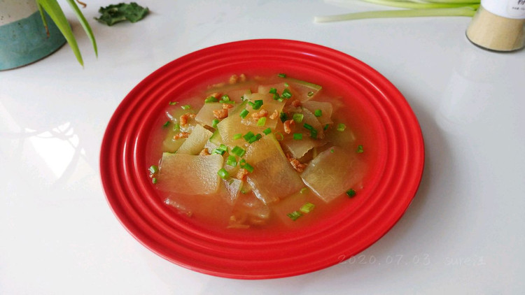 葱油海米冬瓜汤的做法