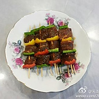 多彩黑椒牛肉串的做法图解4