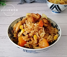 鸡腿焖饭的做法