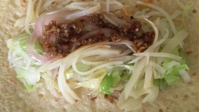煎饼卷菜