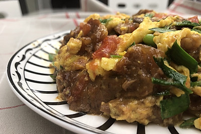 番茄嫩牛肉滑蛋