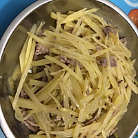 土豆丝炒肉片的做法图解3