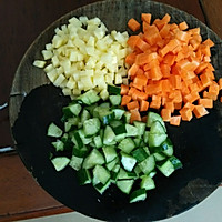 蔬菜沙拉+#丘比沙拉汁#的做法图解3