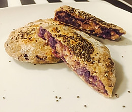 健康早餐全麦紫薯饼的做法
