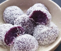 紫薯糯米糍（超简单）的做法