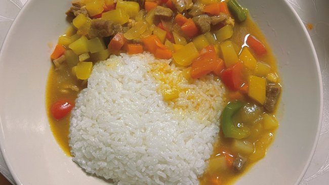 咖喱鸡肉➕米饭的做法
