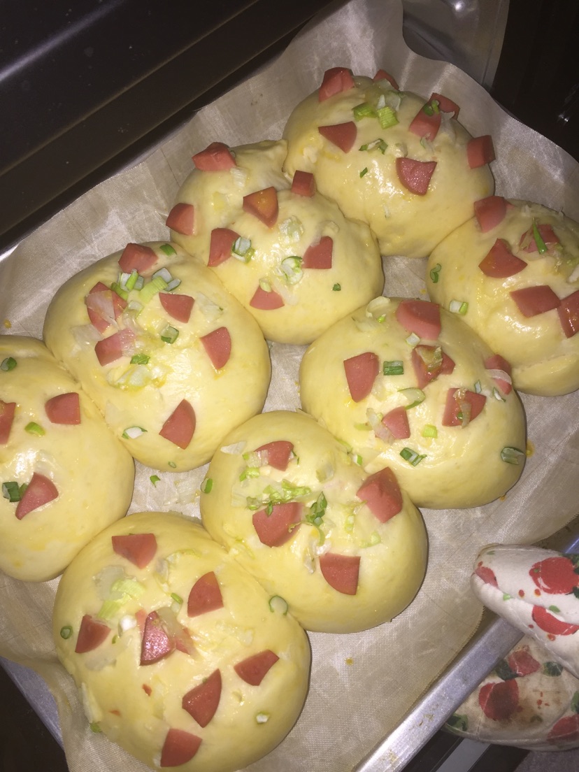 火腿葱花面包的做法图解12