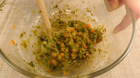 翡翠奶酪饼的做法图解8