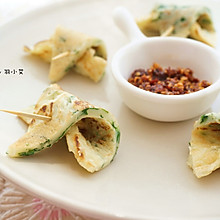 春天里的菠菜蛋饼#黑人牙膏一招制胜#
