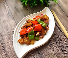 彩椒炒回锅肉#月子餐吃出第二春#的做法
