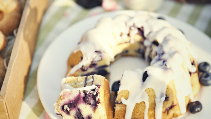 简单易做的蓝莓蛋糕，超好吃！