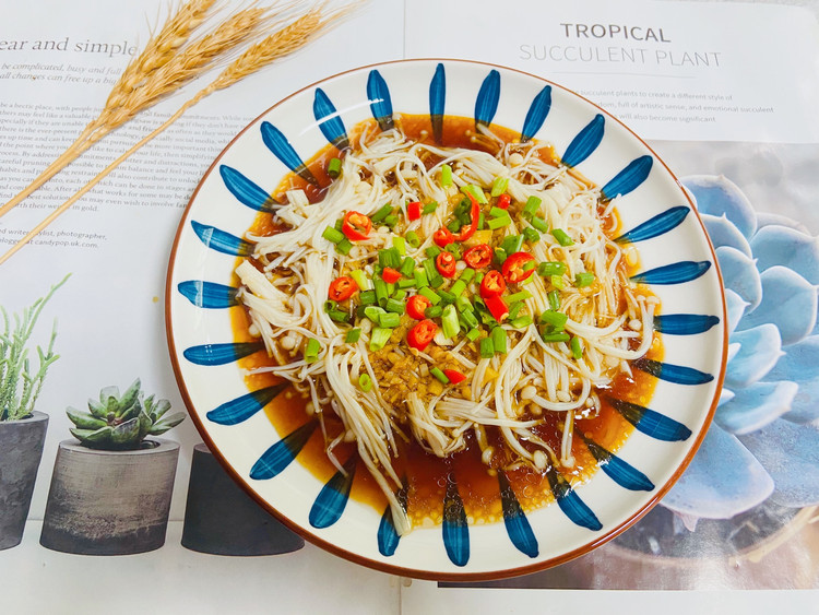 蚝油金针菇的做法