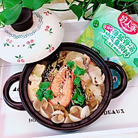 #我心中的冬日限定#酸菜海鲜锅的做法图解15