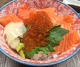 日式海鲜丼-三文鱼的饱腹最新鲜吃法的做法