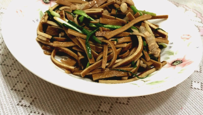 家常炒豆皮