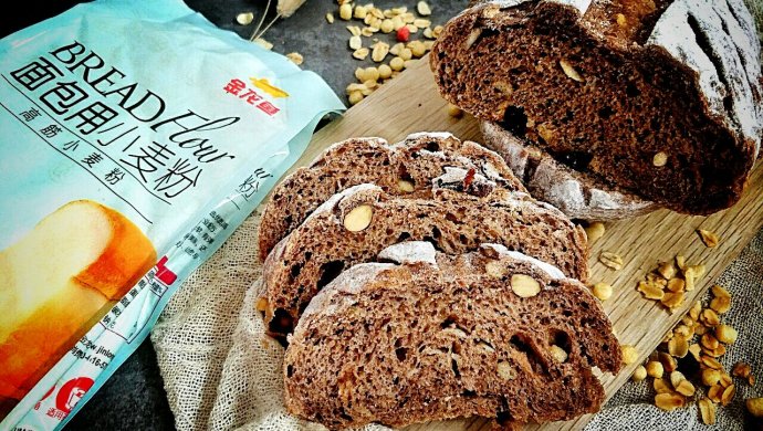 可可坚果果香燕麦欧包