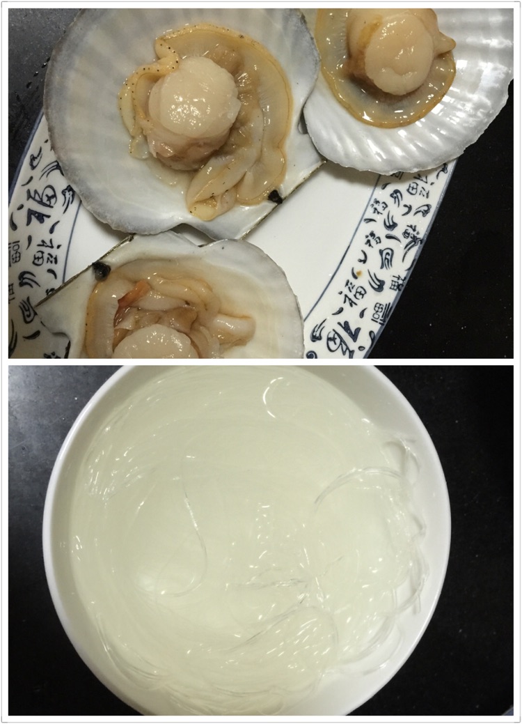 蒜蓉鋀鼓蒸扇贝的做法图解1