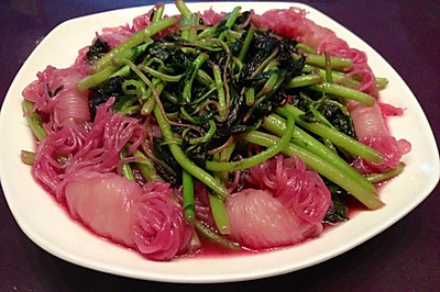 苋菜魔芋丝