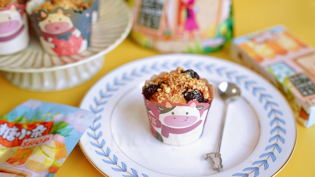 0卡甜品蓝莓玛芬蛋糕“糖小朵”教给你的做法