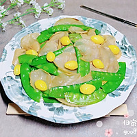 #晒出你的团圆大餐#白果白木耳荷兰豆的做法图解11