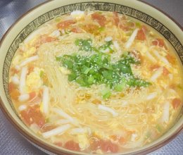 西红柿菌菇面的做法