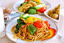 肉丝炒面的做法