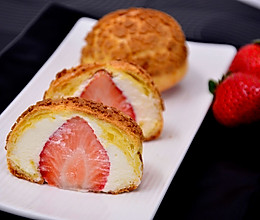 【草莓酥皮泡芙】——草莓季系列美食的做法