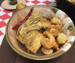 砂锅炖虾仁豆腐煲的做法