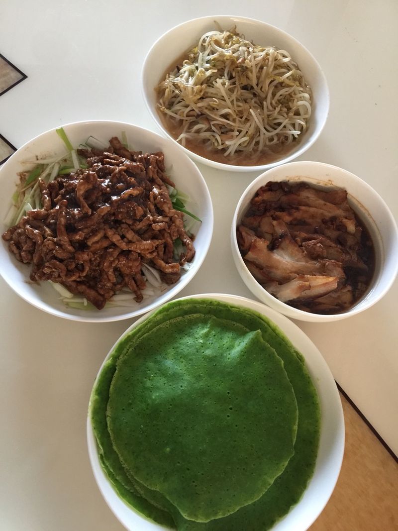 菠菜荷叶饼
