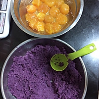 抹茶紫薯蛋黄酥的做法图解3