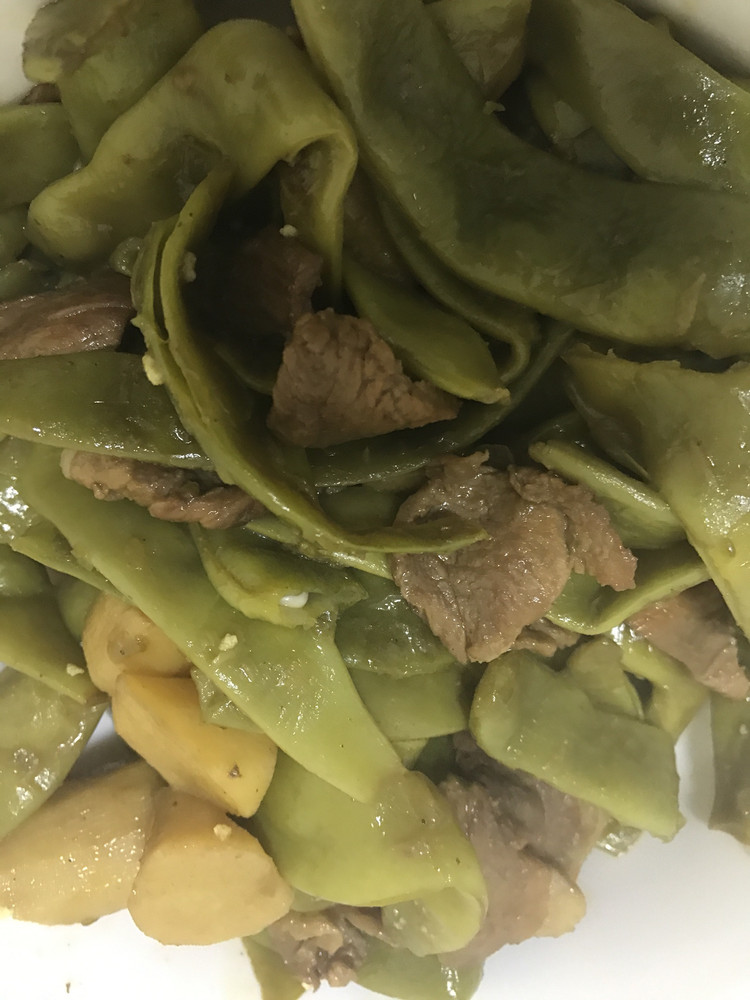 豆角炖山药的做法