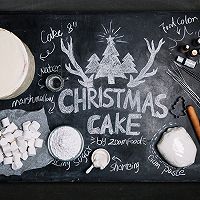 圣诞主题翻糖蛋糕的做法图解1