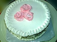 粉红玫瑰裱花蛋糕的做法图解11