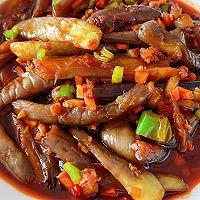 #葱伴侣豆瓣酱能蘸善炒#不用锅油炸的鱼香茄条的做法图解9