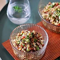 花菜藜麦牛肉饭的做法图解9