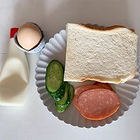 #肉食者联盟#火腿鸡蛋三明治的做法图解1